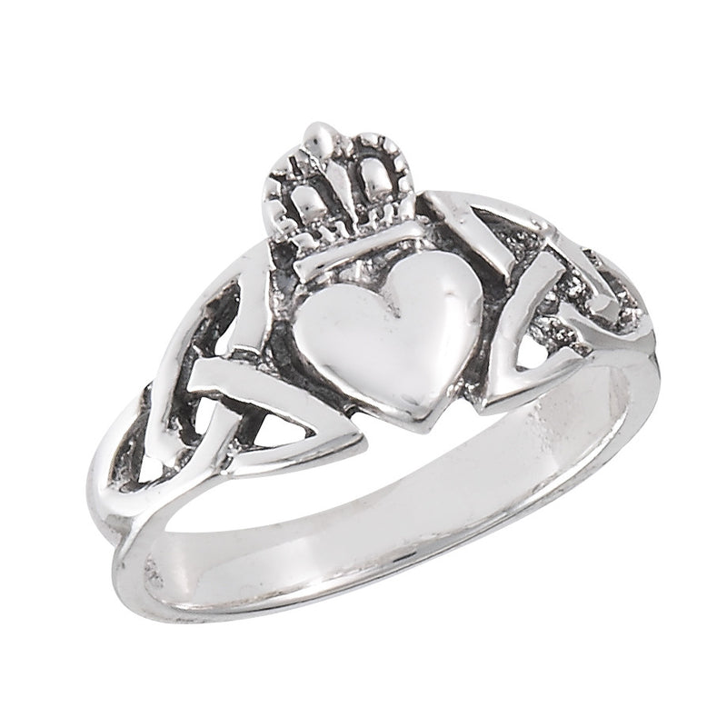 Sterling Silver Triskele Claddagh