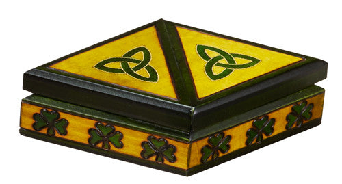 CELTIC DOUBLE SHAMROCK BOX