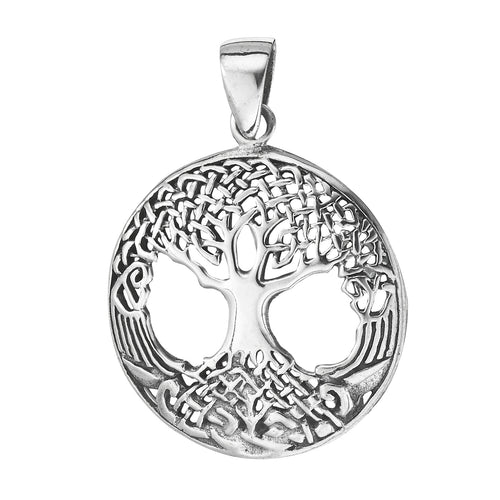 Sterling Silver Tree of Life Pendant with Box and 18" Chain