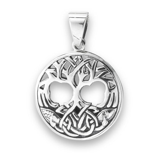 Sterling Silver Tree of Life Pendant with Box and 18" Chain