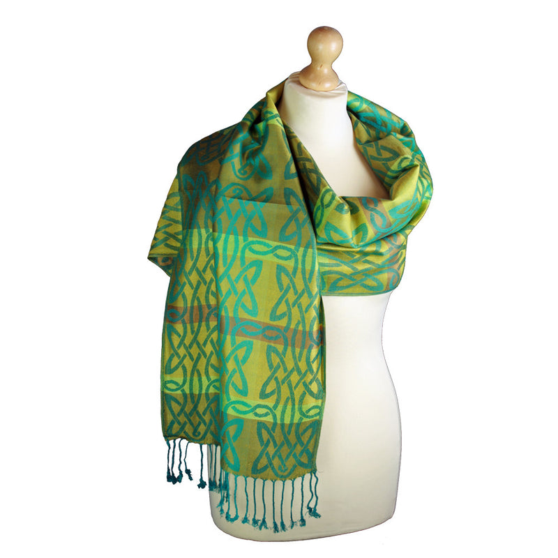 Achill, Celtic Pashmenia Woven Scarf.