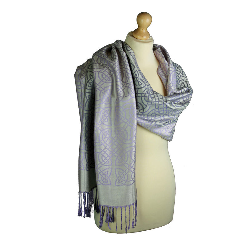 Inis Cealtra Celtic Woven Pasmina Scarf