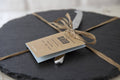 Slate Round Cheese Board And Knife Set