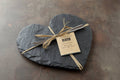 Slate Heart Cheese Board And Knife Set